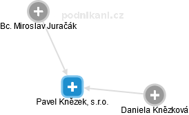 Pavel Knězek, s.r.o. - náhled vizuálního zobrazení vztahů obchodního rejstříku
