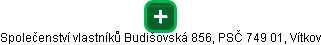 Společenství vlastníků Budišovská 856, PSČ 749 01, Vítkov - náhled vizuálního zobrazení vztahů obchodního rejstříku