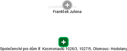 Společenství pro dům tř. Kosmonautů 1026/3, 1027/5, Olomouc- Hodolany - náhled vizuálního zobrazení vztahů obchodního rejstříku