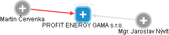 PROFIT ENERGY GAMA s.r.o. - náhled vizuálního zobrazení vztahů obchodního rejstříku