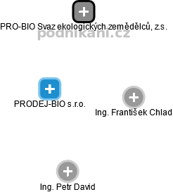 PRODEJ-BIO s.r.o. - náhled vizuálního zobrazení vztahů obchodního rejstříku