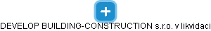 DEVELOP BUILDING-CONSTRUCTION s.r.o. v likvidaci - náhled vizuálního zobrazení vztahů obchodního rejstříku