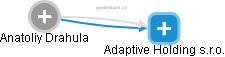 Adaptive Holding s.r.o. - náhled vizuálního zobrazení vztahů obchodního rejstříku