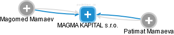 MAGMA KAPITAL s.r.o. - náhled vizuálního zobrazení vztahů obchodního rejstříku