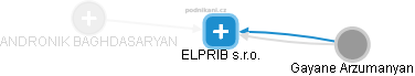 ELPRIB s.r.o. - náhled vizuálního zobrazení vztahů obchodního rejstříku