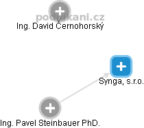 Synga, s.r.o. - náhled vizuálního zobrazení vztahů obchodního rejstříku