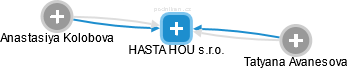 HASTA HOU s.r.o. - náhled vizuálního zobrazení vztahů obchodního rejstříku