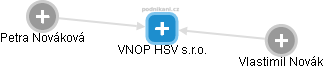 VNOP HSV s.r.o. - náhled vizuálního zobrazení vztahů obchodního rejstříku