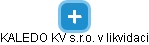 KALEDO KV s.r.o. v likvidaci - náhled vizuálního zobrazení vztahů obchodního rejstříku