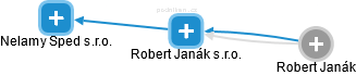 Robert Janák s.r.o. - náhled vizuálního zobrazení vztahů obchodního rejstříku