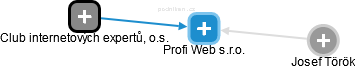 Profi Web s.r.o. - náhled vizuálního zobrazení vztahů obchodního rejstříku