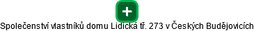 Společenství vlastníků domu Lidická tř. 273 v Českých Budějovicích - náhled vizuálního zobrazení vztahů obchodního rejstříku