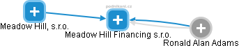 Meadow Hill Financing s.r.o. - náhled vizuálního zobrazení vztahů obchodního rejstříku