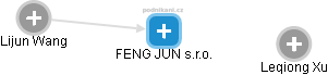 FENG JUN s.r.o. - náhled vizuálního zobrazení vztahů obchodního rejstříku