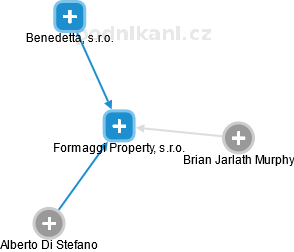 Formaggi Property, s.r.o. - náhled vizuálního zobrazení vztahů obchodního rejstříku