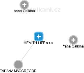 HEALTH LIFE s.r.o. - náhled vizuálního zobrazení vztahů obchodního rejstříku