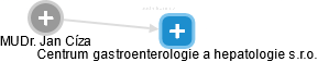 Centrum gastroenterologie a hepatologie s.r.o. - náhled vizuálního zobrazení vztahů obchodního rejstříku
