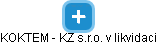 KOKTEM - KZ s.r.o. v likvidaci - náhled vizuálního zobrazení vztahů obchodního rejstříku