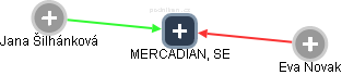 MERCADIAN, SE - náhled vizuálního zobrazení vztahů obchodního rejstříku