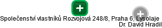 Společenství vlastníků Rozvojová 248/8, Praha 6, Lysolaje - náhled vizuálního zobrazení vztahů obchodního rejstříku
