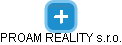 PROAM REALITY s.r.o. - náhled vizuálního zobrazení vztahů obchodního rejstříku