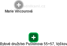 Bytové družstvo Puškinova 55+57, Vyškov - náhled vizuálního zobrazení vztahů obchodního rejstříku