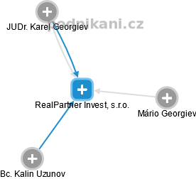 RealPartner Invest, s.r.o. - náhled vizuálního zobrazení vztahů obchodního rejstříku