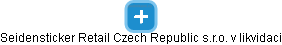 Seidensticker Retail Czech Republic s.r.o. v likvidaci - náhled vizuálního zobrazení vztahů obchodního rejstříku