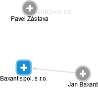 Baxant spol. s r.o. - náhled vizuálního zobrazení vztahů obchodního rejstříku