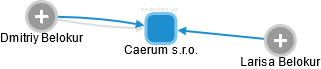 Caerum s.r.o. - náhled vizuálního zobrazení vztahů obchodního rejstříku
