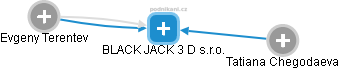 BLACK JACK 3 D s.r.o. - náhled vizuálního zobrazení vztahů obchodního rejstříku