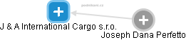 J & A International Cargo s.r.o. - náhled vizuálního zobrazení vztahů obchodního rejstříku