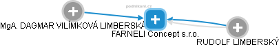 FARNELI Concept s.r.o. - náhled vizuálního zobrazení vztahů obchodního rejstříku