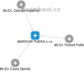 MARROW THERA s.r.o. - náhled vizuálního zobrazení vztahů obchodního rejstříku
