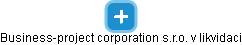 Business-project corporation s.r.o. v likvidaci - náhled vizuálního zobrazení vztahů obchodního rejstříku