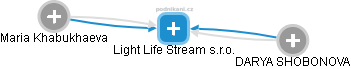 Light Life Stream s.r.o. - náhled vizuálního zobrazení vztahů obchodního rejstříku