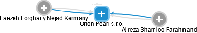Orion Pearl s.r.o. - náhled vizuálního zobrazení vztahů obchodního rejstříku