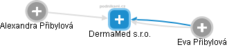 DermaMed s.r.o. - náhled vizuálního zobrazení vztahů obchodního rejstříku