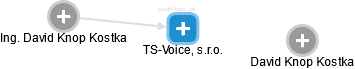 TS-Voice, s.r.o. - náhled vizuálního zobrazení vztahů obchodního rejstříku