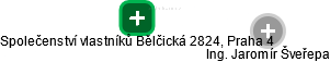 Společenství vlastníků Bělčická 2824, Praha 4 - náhled vizuálního zobrazení vztahů obchodního rejstříku