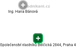 Společenství vlastníků Bělčická 2844, Praha 4 - náhled vizuálního zobrazení vztahů obchodního rejstříku