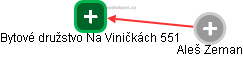 Bytové družstvo Na Viničkách 551 - náhled vizuálního zobrazení vztahů obchodního rejstříku