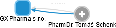 GX Pharma s.r.o. - náhled vizuálního zobrazení vztahů obchodního rejstříku