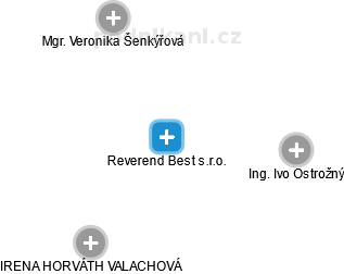 Reverend Best s.r.o. - náhled vizuálního zobrazení vztahů obchodního rejstříku