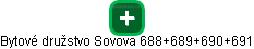 Bytové družstvo Sovova 688+689+690+691 - náhled vizuálního zobrazení vztahů obchodního rejstříku