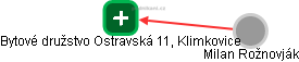 Bytové družstvo Ostravská 11, Klimkovice - náhled vizuálního zobrazení vztahů obchodního rejstříku