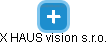 X HAUS vision s.r.o. - náhled vizuálního zobrazení vztahů obchodního rejstříku