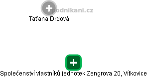 Společenství vlastníků jednotek Zengrova 20, Vítkovice - náhled vizuálního zobrazení vztahů obchodního rejstříku