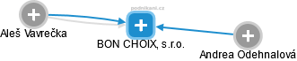BON CHOIX, s.r.o. - náhled vizuálního zobrazení vztahů obchodního rejstříku