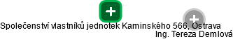 Společenství vlastníků jednotek Kaminského 566, Ostrava - náhled vizuálního zobrazení vztahů obchodního rejstříku